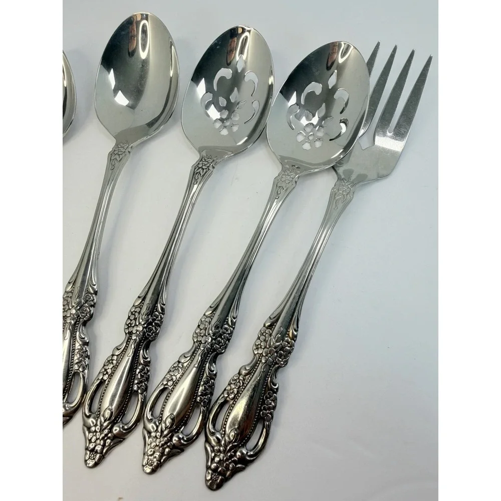 Oneida Raphael Set 7 Serving Pieces Distinction Deluxe Stainless Flatware